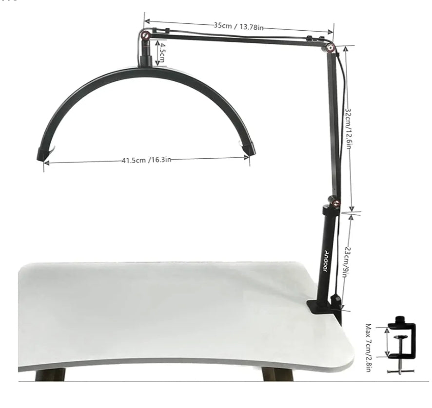 Pametna kozmetička lampa Moon Light HD-M3X