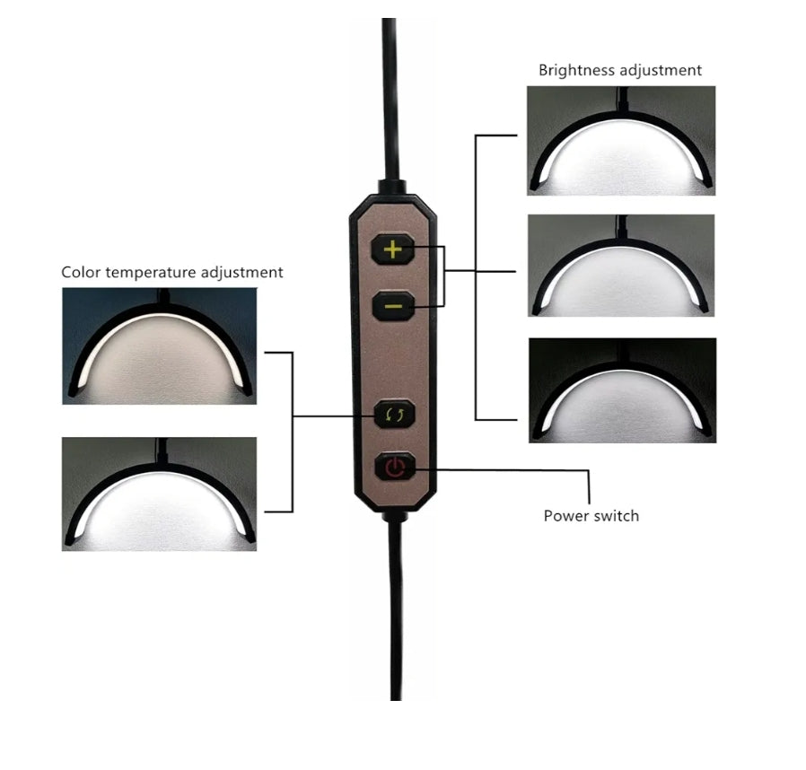 Pametna kozmetička lampa Moon Light HD-M3X